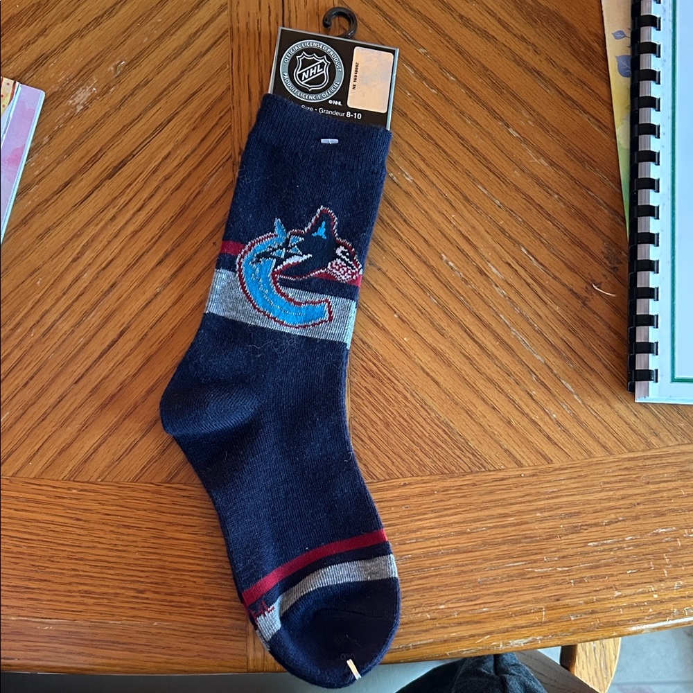 NHL Navy and Red Team Socks